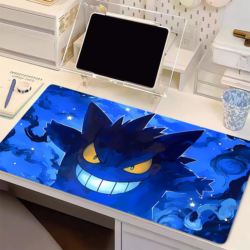 Natural Rubber Mouse Pad Pokemon Gengar Anime Gaming Accessories XXL Carpet Gamer Big Computer Keyboard Pad Desk Mat Mausepad
