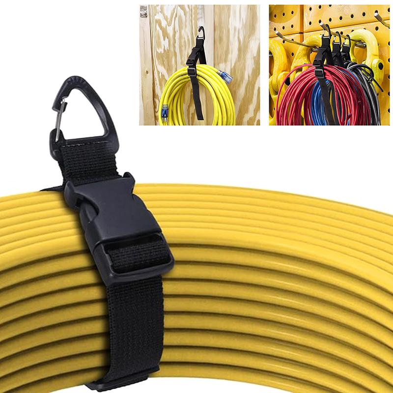 Cord Organizer Holder With Triangle Buckle Wire Manager Power Cord Management Nylon Heavy Cord Storage Straps For Cables Hoses