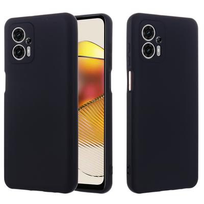 Kryt na smartphone pro Motorola Moto G13 4G/G23 4G, pouzdro z tekutého silikonu s měkkou podšívkou a popruhem