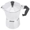 Moka Pot 150ml Aluminium Octagonal Household Heating Rustic Style Silver Camping Coffee Makers for Office