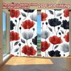 2D FLAT PRINTING 2pcs Curtains (Without Rod) Floral Spring Design(7) Holiday Women Is Day Printed Curtains Prints Light