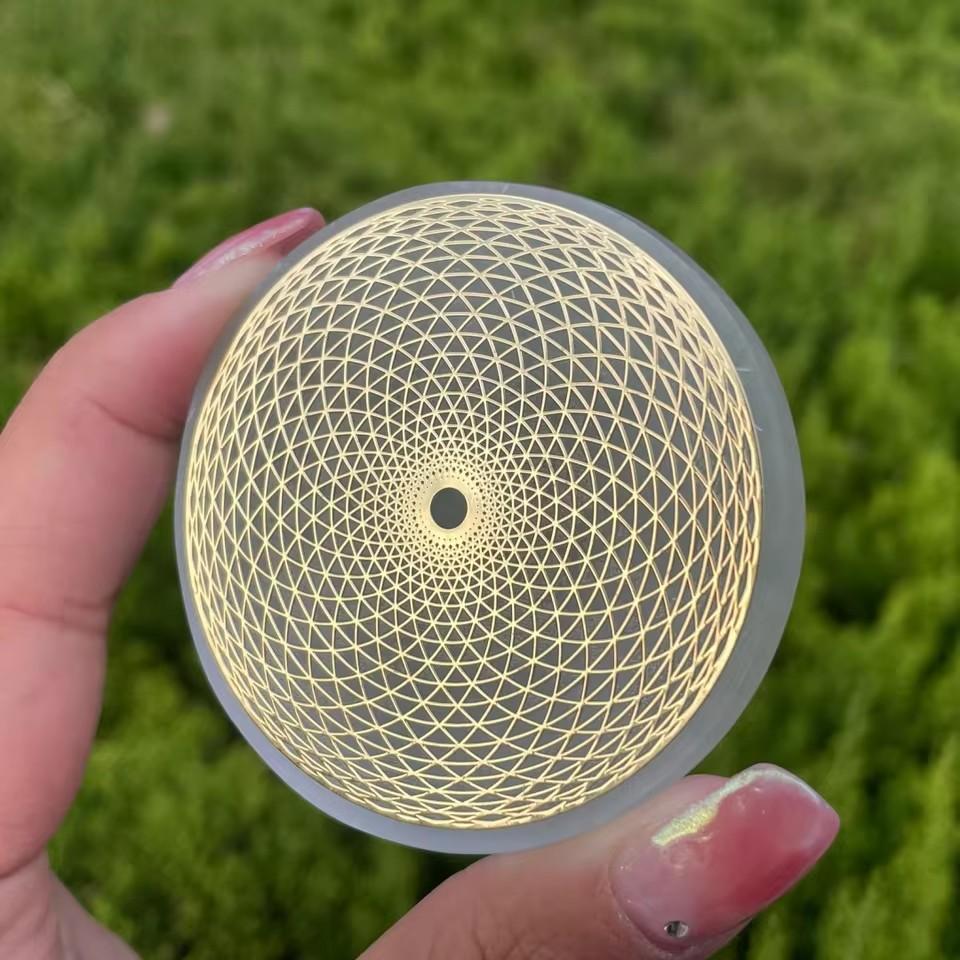 6cm Natural Selenite Disk,Quartz Crystal Disk,Recharge Crystal ,Life Network, Collection,Crystal Gift,Home Decor