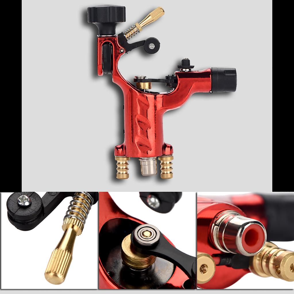 3 Colors Fashion Rotary Liner Shader Tattoo Machine Strong Motor Gun RCA Cord Artist Acessories