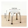 Stainless Metal Stool Compact Stackable Minimalist Furniture for Kitchen, Dining Room, Market