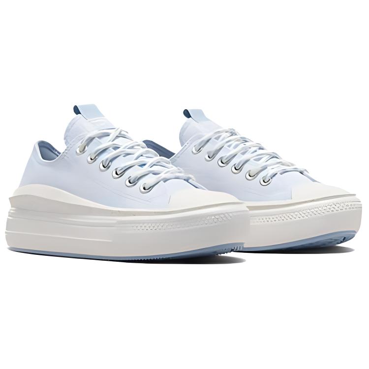 צ'אק טיילור אול סטאר נשים קונברס מוב פלטפורמה יוטילטי נמוך 'Cloudy Daze Blue' לנשים A07607C