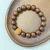 Wooden Beaded Bracelet for Men Elastic Sandalwood Bangle Handmade DIY Wood Bracelet Jewelry Gifts
