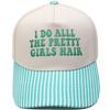 I DO ALL THE PRETTY Embroidery Color Matching Truck Driver Hat Fun Men's and Women's Sunshade Dad Hat