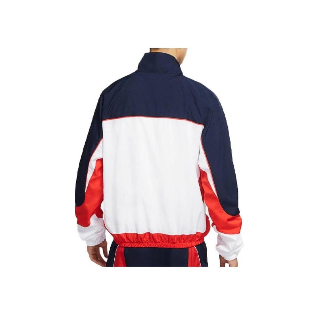 Nike Retro Panelová Tkaná Basketbalová Bunda Pánská Bunda Námořnická CV1932-419
