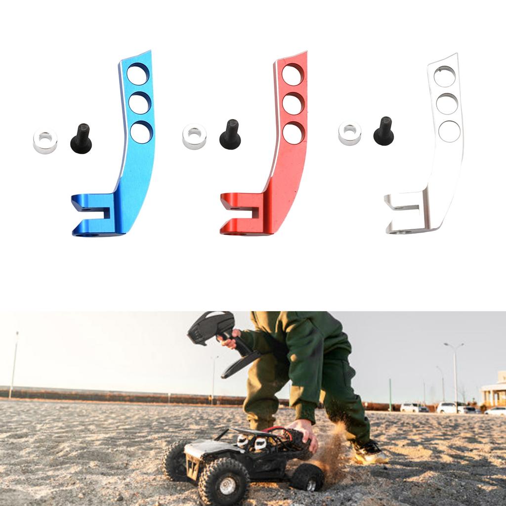 3 Hole Metal Transmitter Strap Balancer Adjuster for RC Remote Control Stability Enhancement Blue Vertical Design