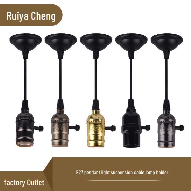 

Edison Vintage Aluminum Pendant Light with E27 Screw Base