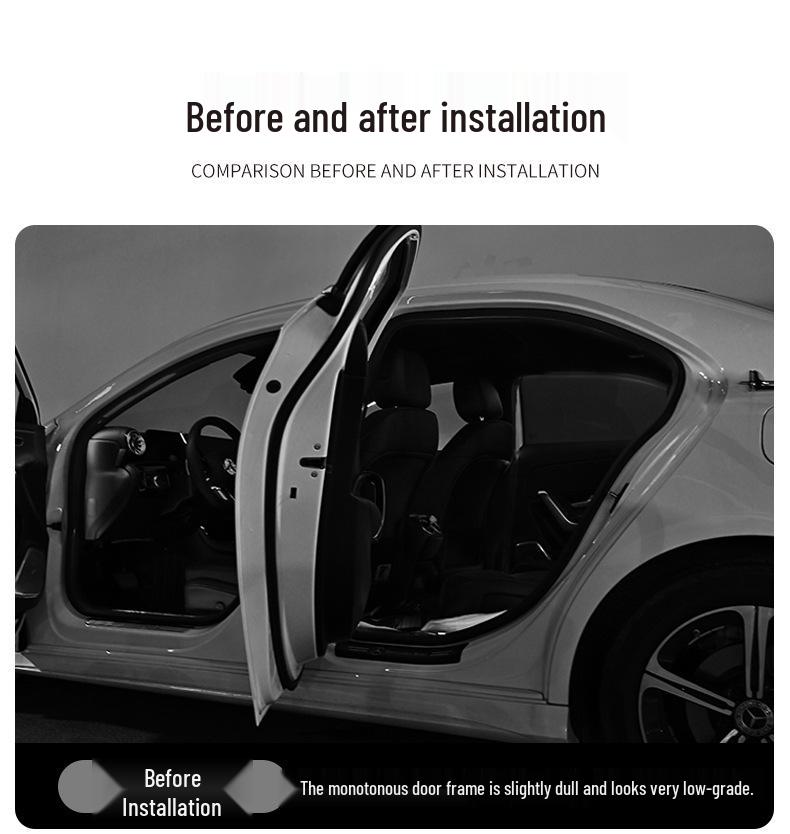 Sound-Activated LED Car Interior Ambient Light with Door Frame