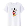 Funny Disney Cartoon Men Tshirt Top Summer Blouses Women Short Sleeve T-shirt White Tee Ladies Mickey Mouse Graphic Clothes Gift