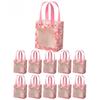50pcs Gold-Foil Cherry Blossom Pattern Gift Boxes Pink Paper Boxes See-Through Windows for Birthdays Weddings Celebrations Event