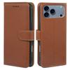For iPhone 17 Pro Case RFID Blocking Wallet Litchi Texture Leather Phone Cover Magnetic Clasp