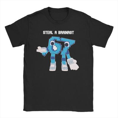 Camiseta Bruh Roba un cerebro podrido 67 Seis Siete Divertida 100% Algodón Camisetas Manga Corta Divertida Cerebro Podrido Meme Camiseta Cuello Redondo Ropa Regalo