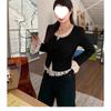Autumn Japanese-Korean Style Casual Lace Patchwork Top