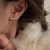 925 Silver Retro Pearl Earrings - Classic Japanese & Korean Style