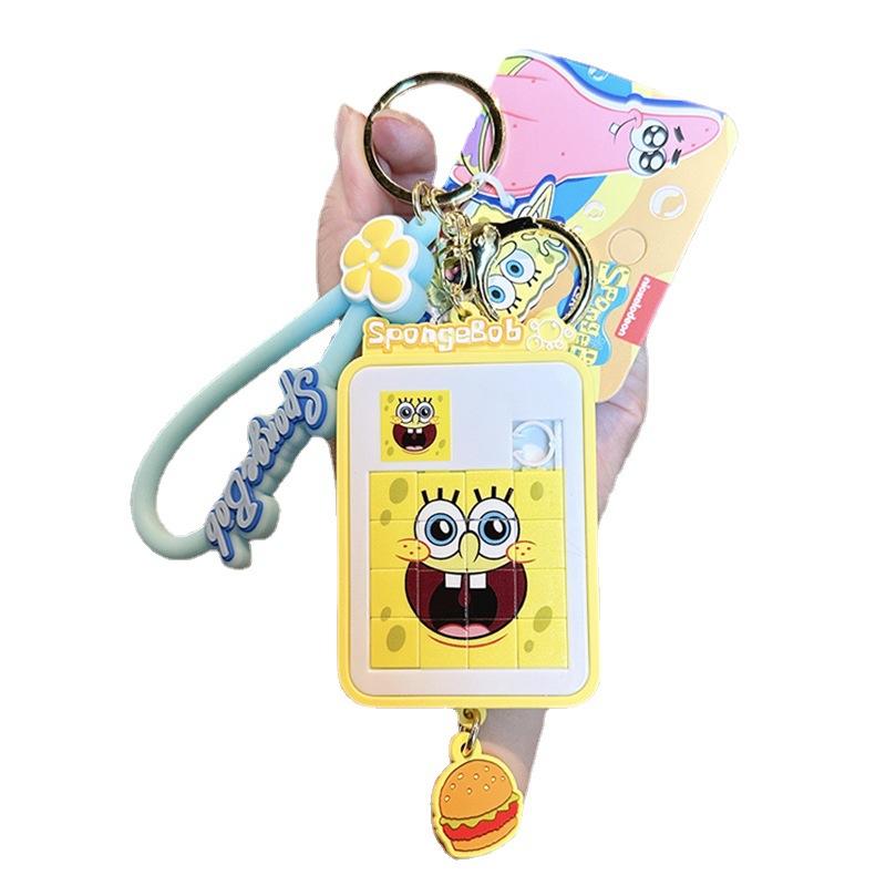 Portachiavi Puzzle Spongebob Squarepants Patrick Stella Carino Creativo Zip Ciondolo Zaino Scolastico Regali Squisiti