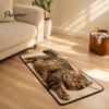 Washable Bathroom Mat Cute Cat Shape Rug, 3D Simulation Modeling, Soft Imitation Decorative Decor Cashmere Absorbent Floor Mat, Non-slip for