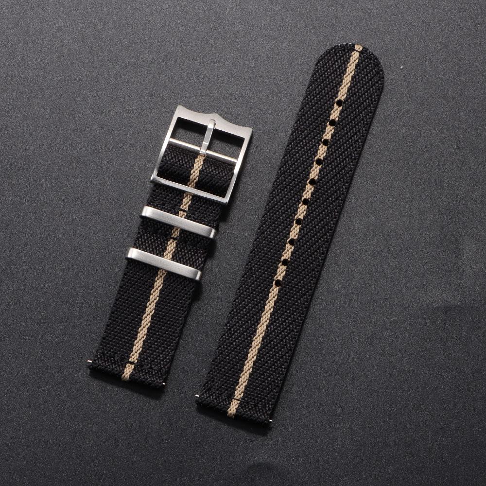 Nylon Uhrenarmband Schnellverschluss 20mm 22mm Armband für Militär Gewebtes Canvas Stoff Armband für Omega Ersatz Sportarmbänder