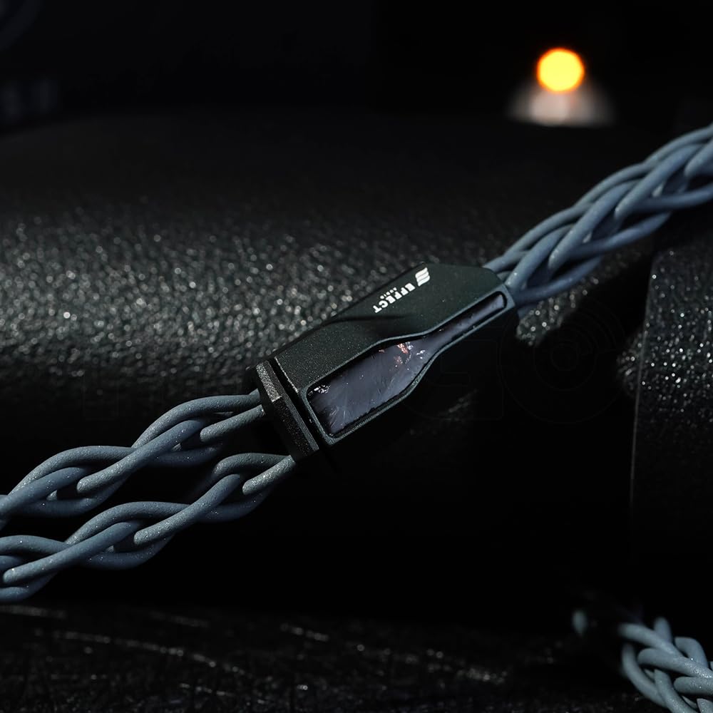 HiFiGo Effect Audio Signature Series II Eros S II IEM HiFi Audiophile Wired Litz Earphone Designed with Litz and Pure Silver Cores 8-Wire Cable,
