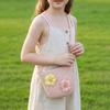 Mini  Handmade Girls Summer Children Weaving Bag Shoulder Bag Handbags Straw Beach Bag