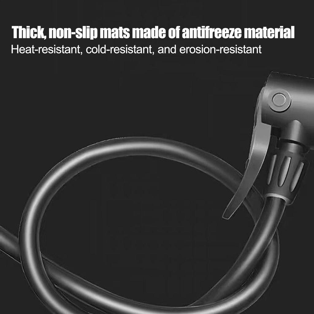 Lightweight Bike Foot Pump With Pressure Gauge, 120PSI Portable Car Tire Inflator For Motorcycle Sedan SUV Bike Electric Toys
