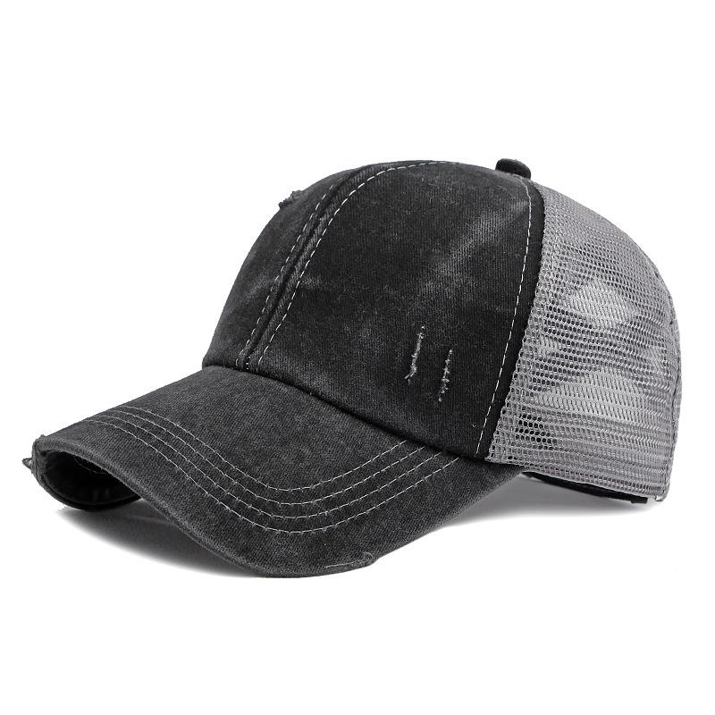 Summer Men Breathable Mesh Baseball Cap Outdoor Sports Running Snapback Cap Women Sunscreen Hat Ponytail Panama Cap Dad Hats