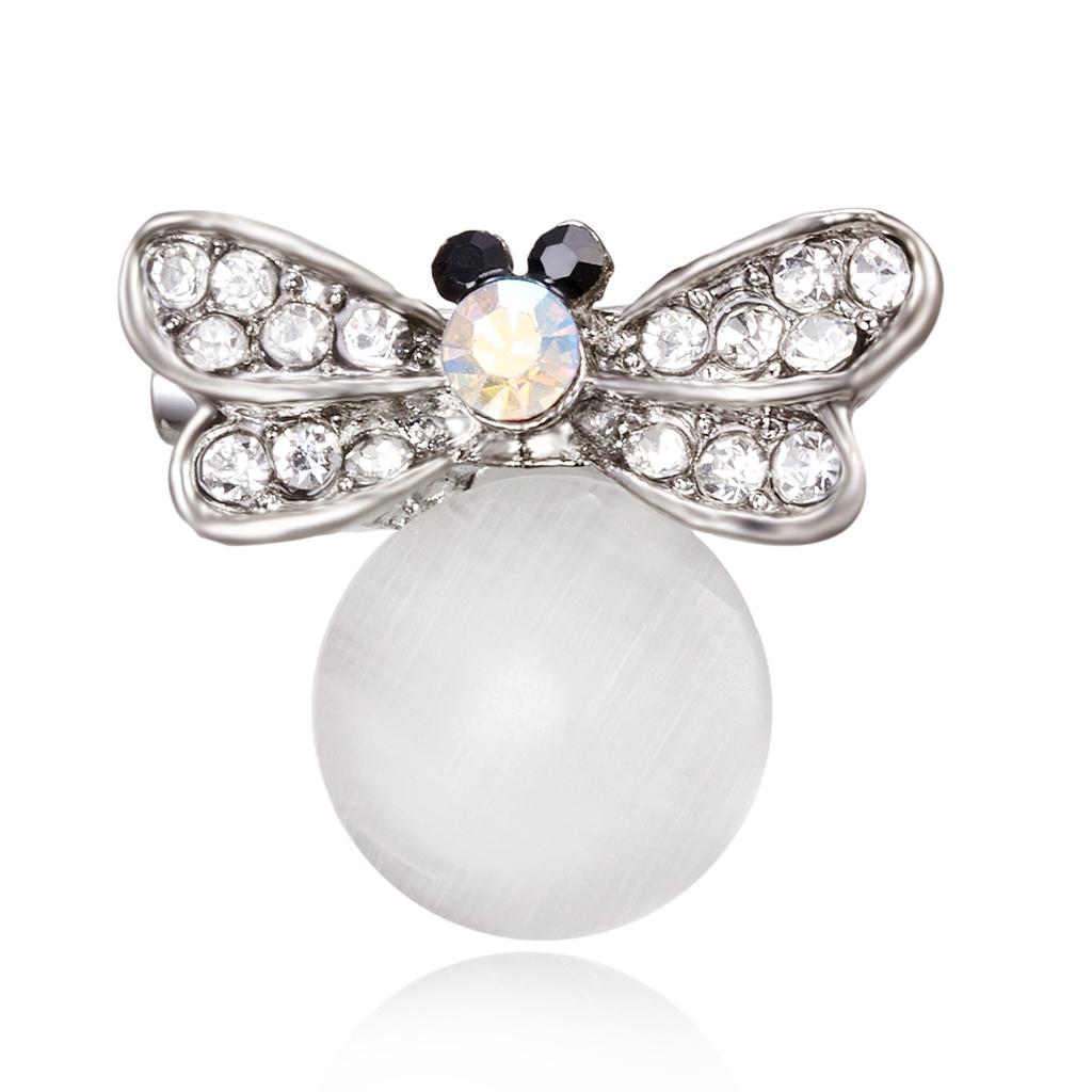 Exquisite Women Men Little Bee Fashion Crystal Brooch Decoration Rhinestone Insect Series Enamel Brooches Pins Accessories