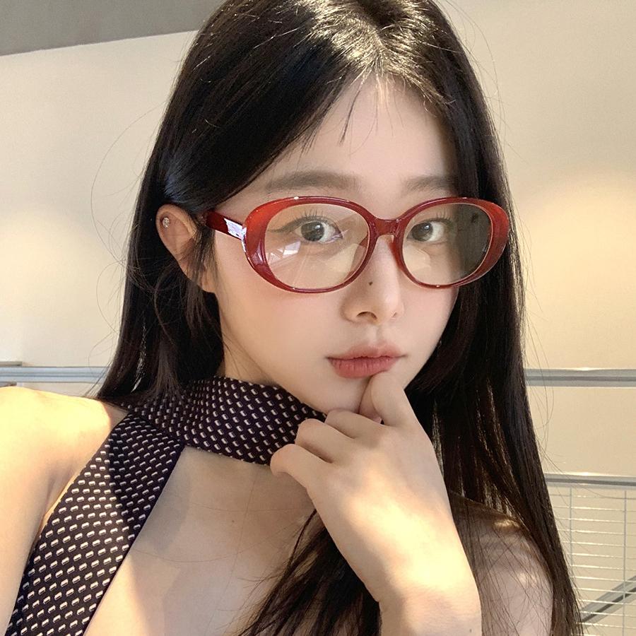 New Unisex Round Polygon Glasses for Men Women Pc Frame Glasses Plain Glasses Nearsighted Oval Eyewear Glasses -1.0 -2.5 -2