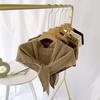Triangle Shape Stripe Knitted Shawl Warp Knitting Shoulder Scarf Sun Protection Cape  Female
