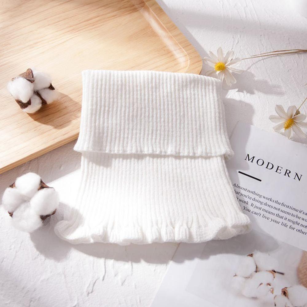 Decoration Accessories Windproof Knitted Bib Fake Collar Female Wool Scarf Korean Style Scarves