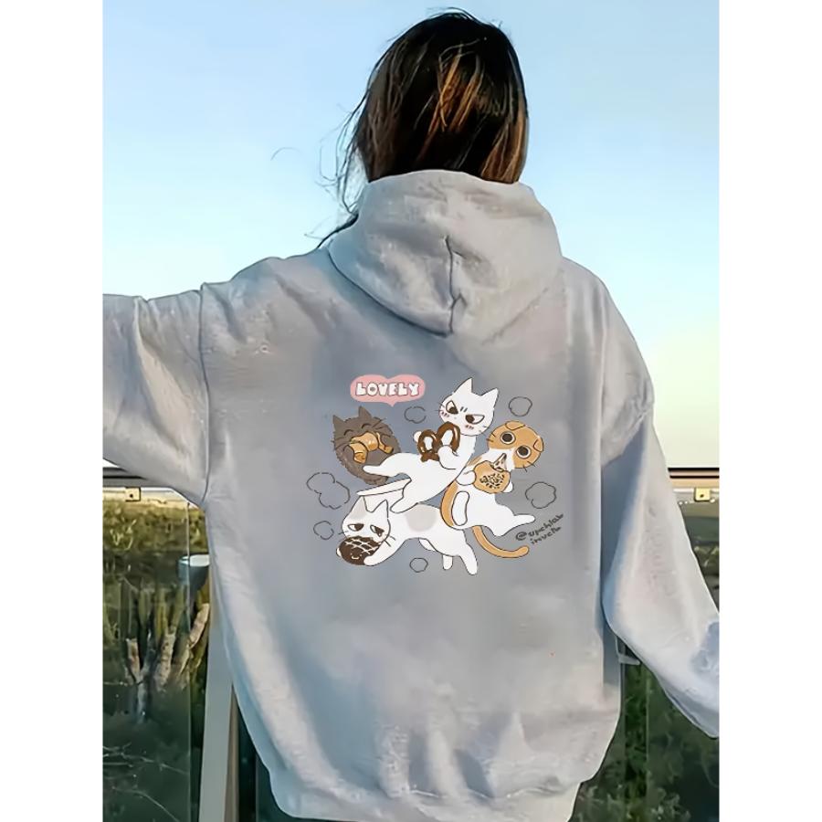 

Women s Polyester Warm Hooded Jacket Fleece Lined Full Zip Windproof Elastic Cuff Fall Winter Outdoor Daily Coat XXL світло-сірий колір