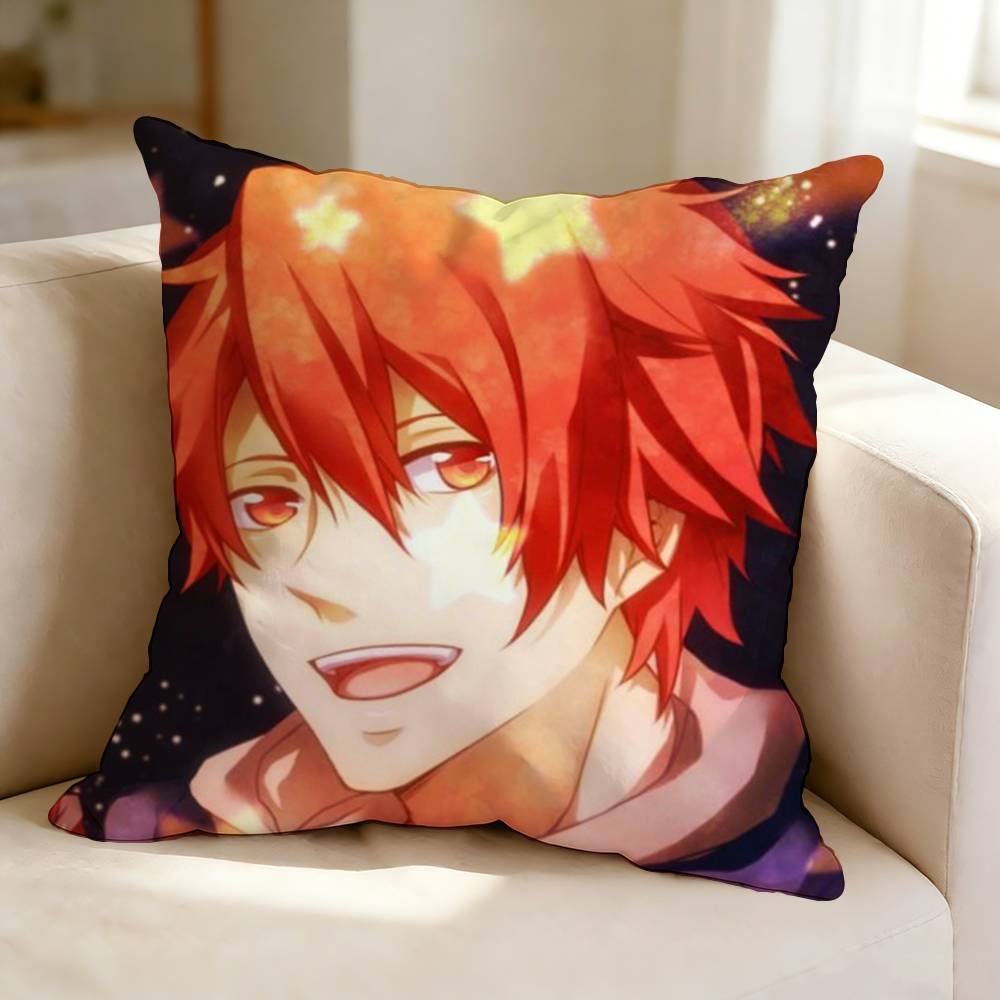 Game UUta no PPrincesama OOtoya Pillow Case Square DoubleSided Sofa Cushion Cover Bedroom Bedside Pillow