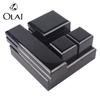 Customized Design Wooden Wedding Proposal Gift Ring Chain Black Jewelry Storage Box Packaging