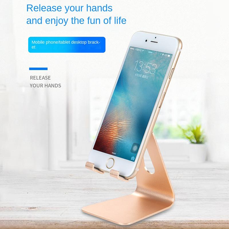 Z4A Small Size Adjustable Desktop Lazy Mobile Phone Tablet Holder Aluminum Alloy Stand Cellphone Tablet Bracket