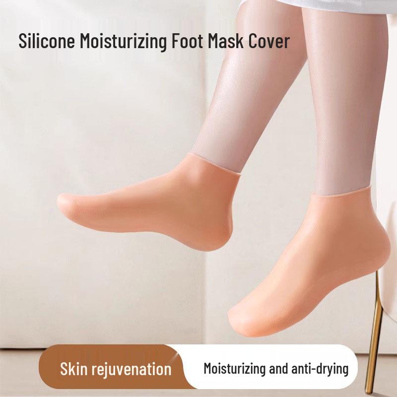 Silicone Moisturizing Long Socks with Anti-Cracking Heel Protection
