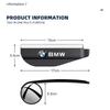 2x Car Rearview Mirror Rain Eyebrow Visor Small Round Mirror For BMW X3 X5 M5 M3 E46 E90 E60 F10 E39 F30 E36 G30 E87 E70 E91 E30