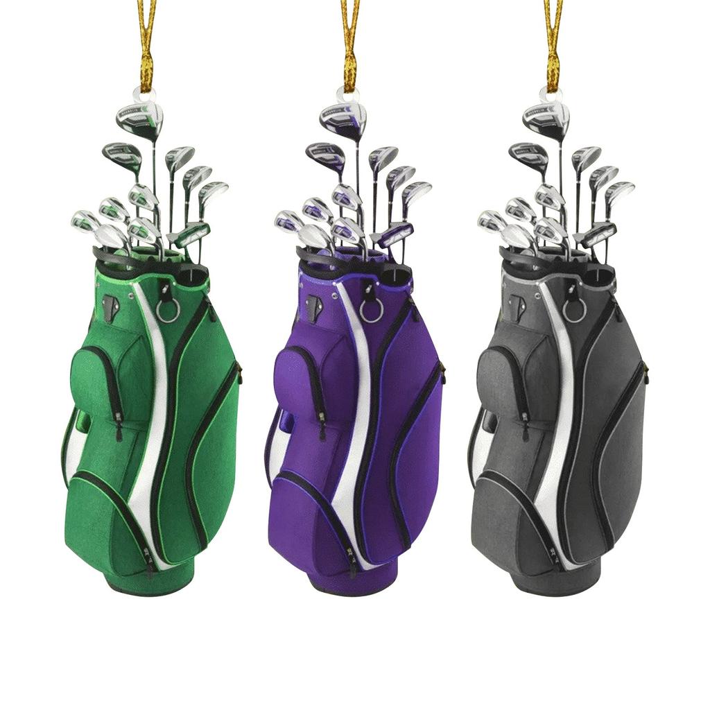 3pcs Hockeys Backpack Storage Acrylic Flat Pendant Christmas Pendant Hockeys Lover Gift