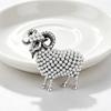 Rhinestone Animal Brooch Creative Jewelry Accessories Gifts New Year Sheep Brooches  Festival