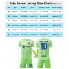 YSHT Barcelona Yamal Kids Soccer Set Jersey and Shorts Green 120-130cm Sportswear