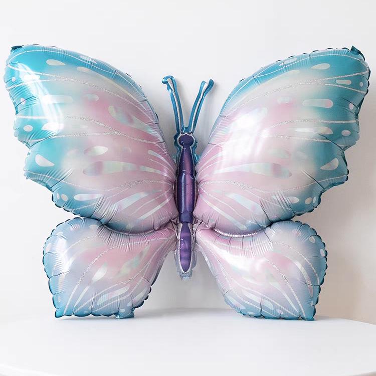 Colorful Butterfly Heart Bear Aluminum Foil Balloon