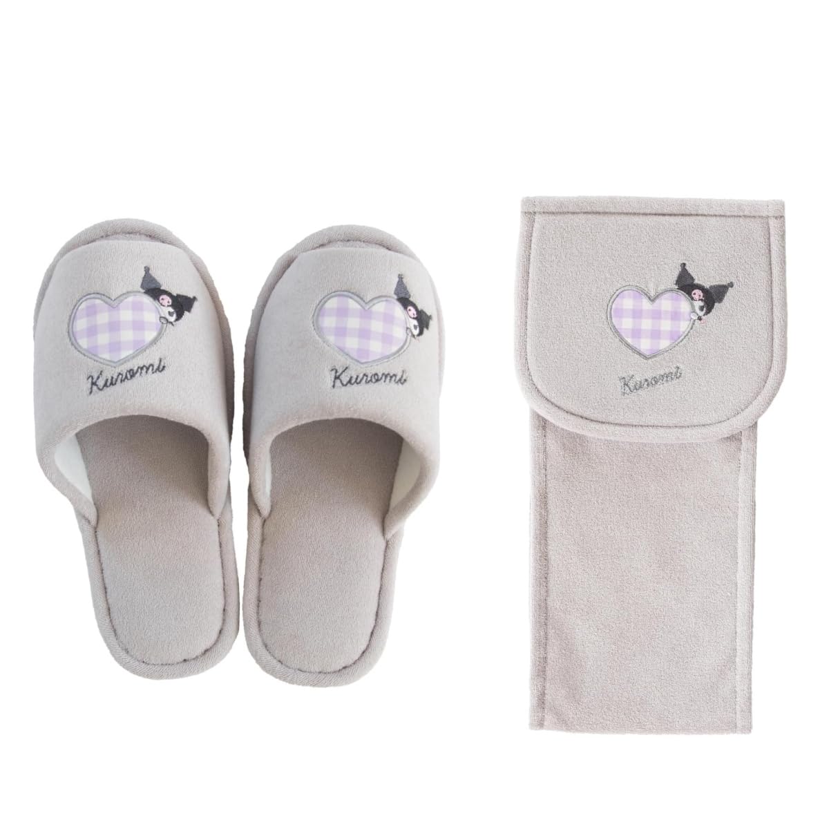 

OKA Sanrio Characters Набор шлепанцев-скранчи и чехол для держателя бумаги Китти (Серый (Куроми)) (Привет, милый) серый