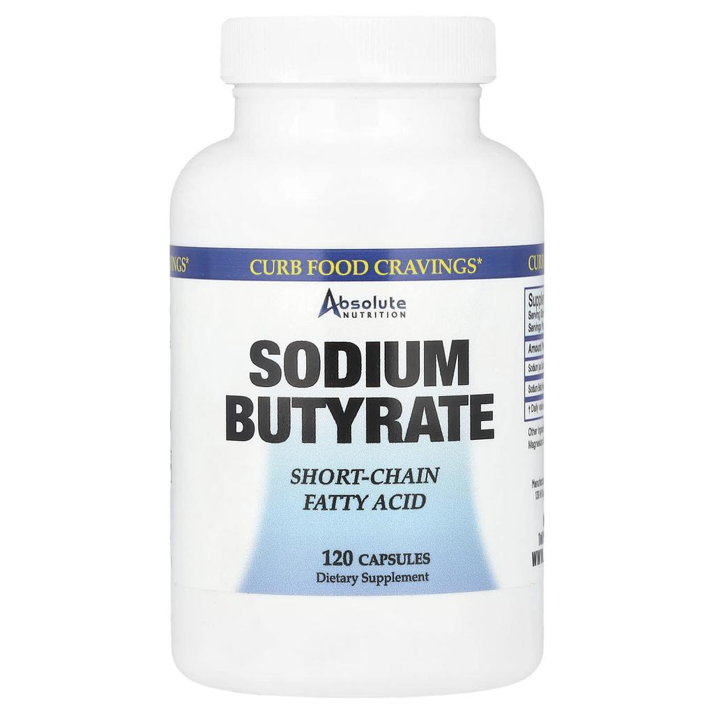Absolute Nutrition, Butirrato di sodio, 120 capsule