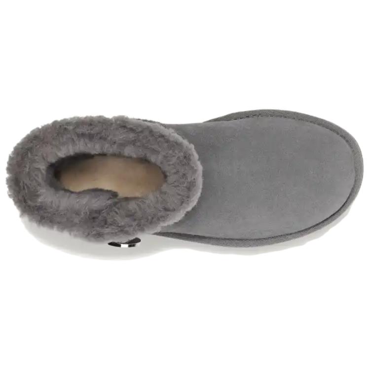 UGG Mini Bailey Button Crystals Short Snow Boots Women Boots Charcoal 1138170-CHRC