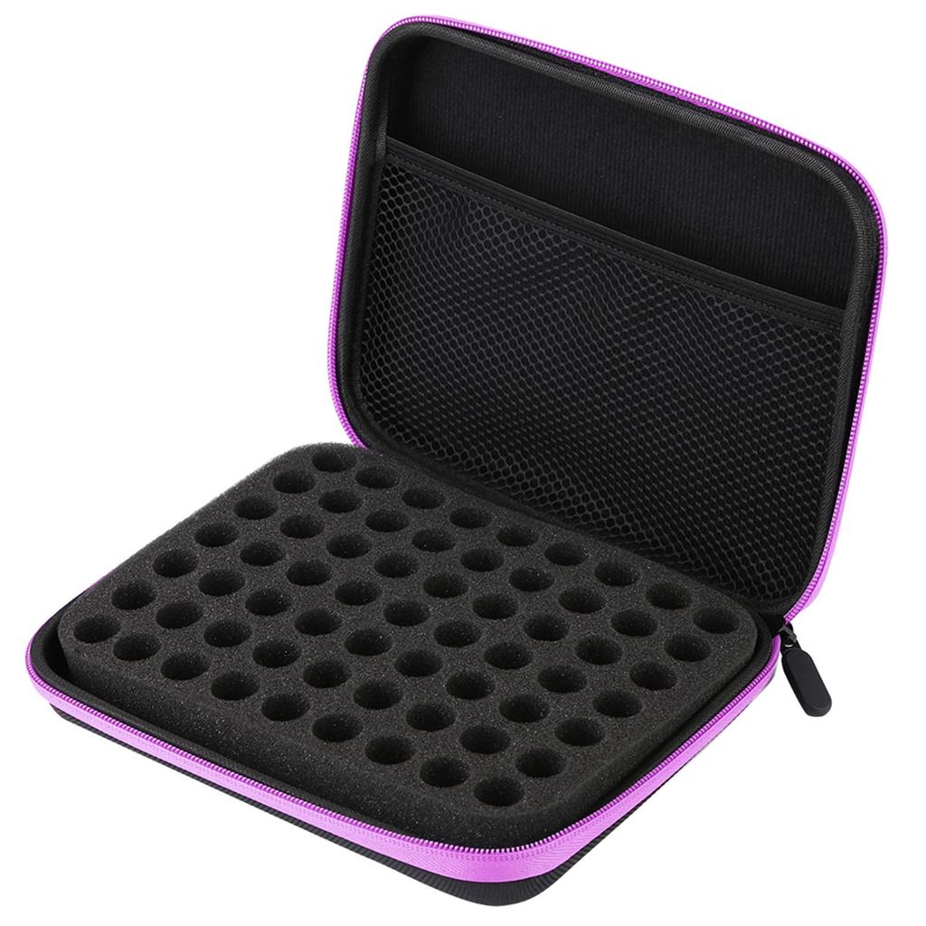 63 Slots Portable Aromatherapy Essential Oil Storage Bag Case Box Organizer