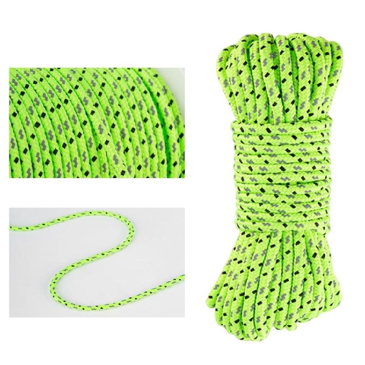 Outdoor Reflective Paracord Rope Camping Survival Rope High Strength Tent Lanyard Strap Camping Tent Accessories