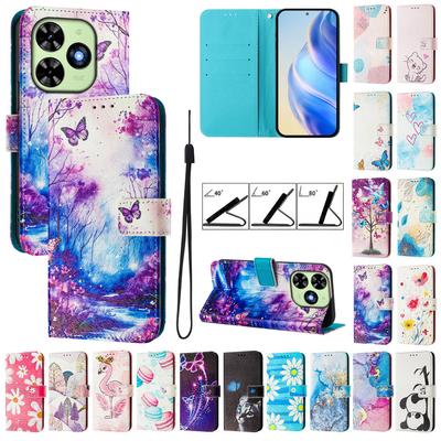 Pentru ITEL A80 4G A50 A48 RS4 S24 P55 Plus A70 A05S S23Plus S18 P40 Husă din piele Portofel magnetic Suport card Flip Folio Cover Kickstand Huse de protecție