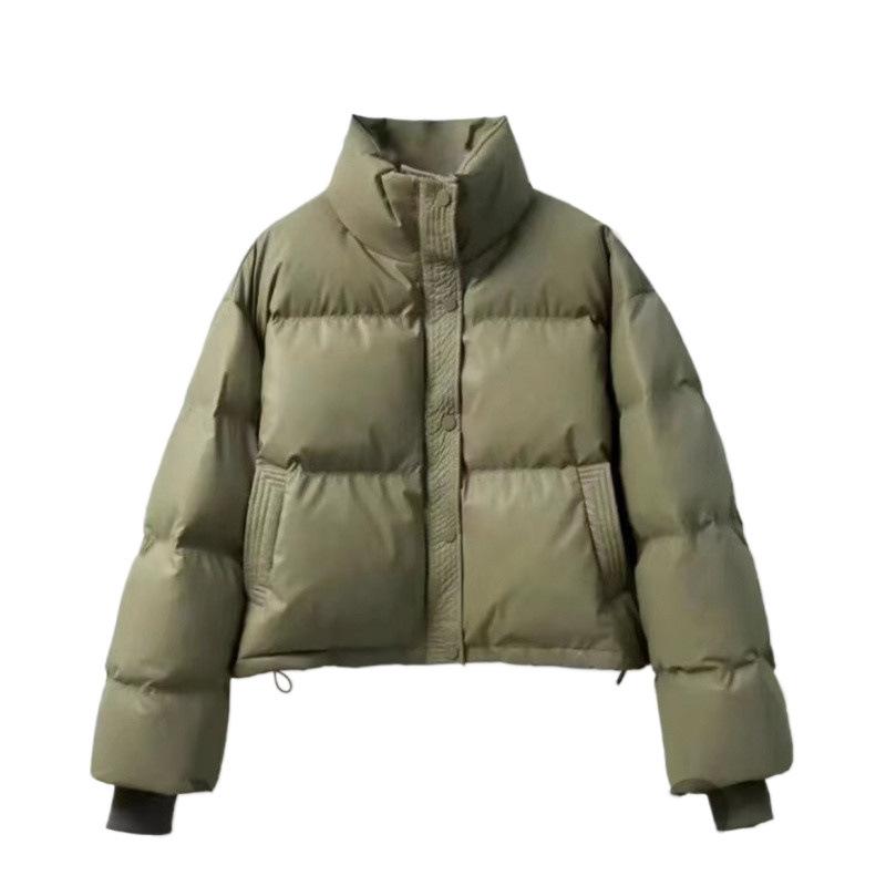 No-wash PU Down Jacket Short Style New Winter Thickened Bread Stand Collar Small Man Style Kendou Jacket