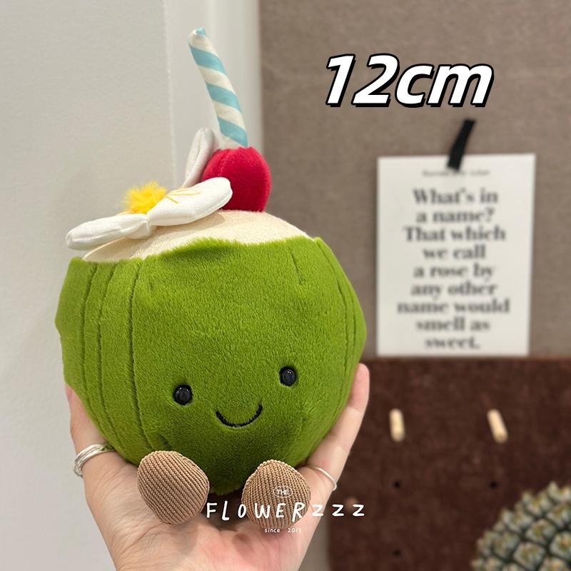 JELLYCAT Lemonade Coconut Plushies Very Soft Palm Tree Red Coral Plush Toy Cartoon Doll Home Decor Xmas Gifts Girl